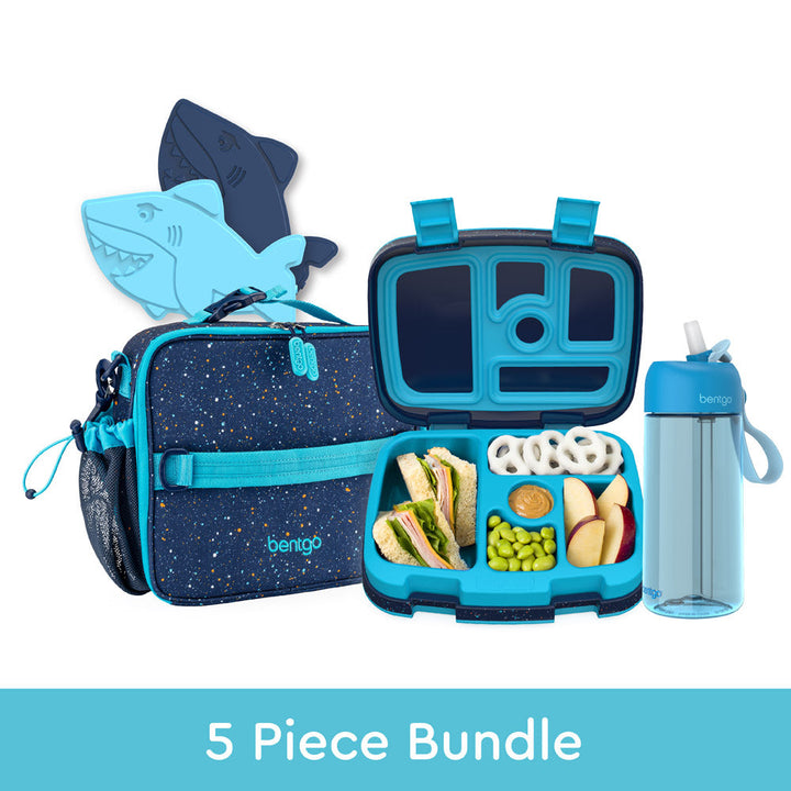Bentgo Kids Prints Lunch 5-Piece Set with Ice Packs E3