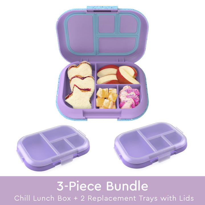 Bentgo Chill Kids Lunch Box & 2 Extra Trays with Lids B0