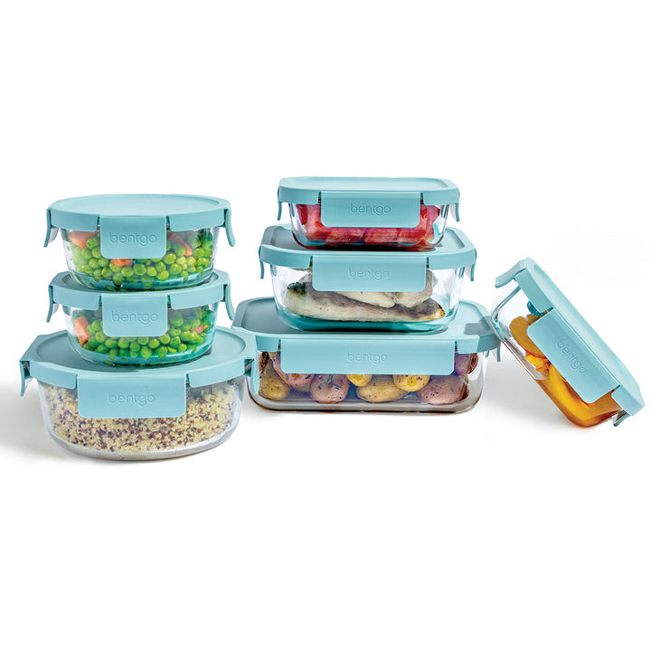 Bentgo Glass Leak-Proof Food Storage Set (14-Piece) K8