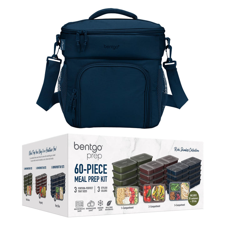 Bentgo Prep Deluxe Bag & 60-Piece Meal Prep Container Set I3